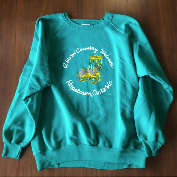 Vintage Penmans Ontario Oversized Sweater Size XL with Lazy Dog - Picture 4 of 7